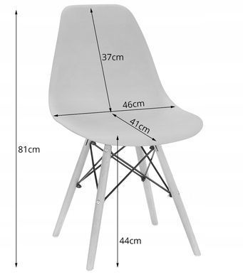 Кухонний комплект стіл та стільці Scandinavian Design Black