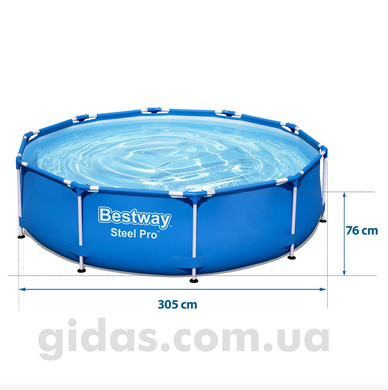 Бассейн каркасный Bestway с фильтром для воды 305х76 см