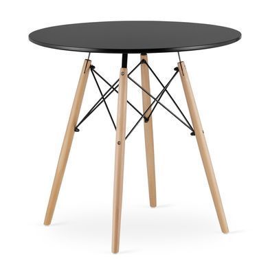 Кухонний комплект стіл та стільці Scandinavian Design Black