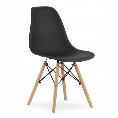 Кухонний комплект стіл та стільці Scandinavian Design Black