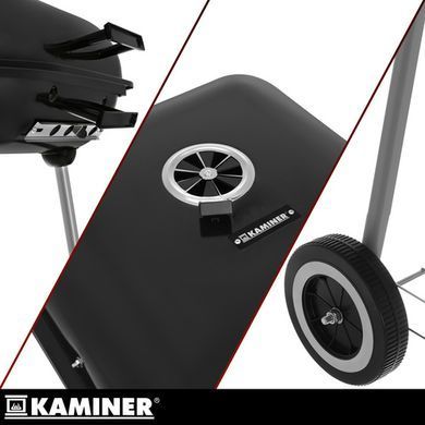 Садовий гриль з кришкою Kaminer 27321