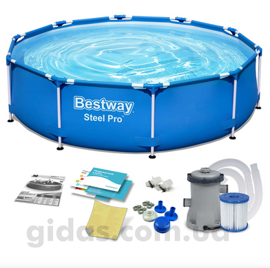 Бассейн каркасный Bestway с фильтром для воды 305х76 см