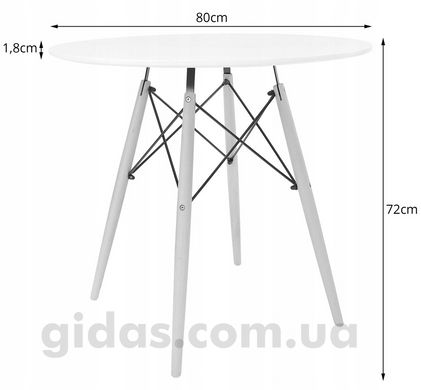 Кухонний комплект стіл та стільці Scandinavian Design White