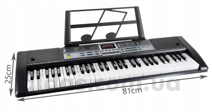 Синтезатор із мікрофоном дитячий електронний 61 клавіша