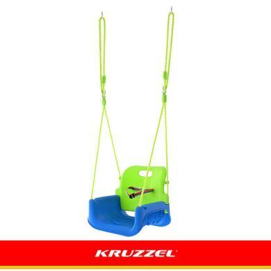 Детская качель 3в1 зелено-синяя Kruzzel 27358