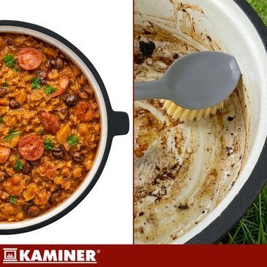 Котел чавунний емальований 10л з кришкою Kaminer 27376