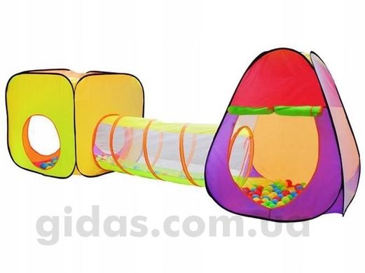 Детская палатка IGLO, туннель, 200 шт мячей Malatec 2880