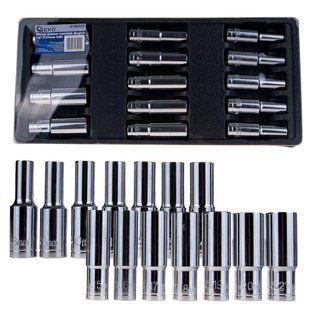 Набор торцевых головок 1/2" 8-21 мм CRV (5) GEKO G10832G