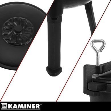 Котел чавунний емальований 8л з кришкою Kaminer 27375