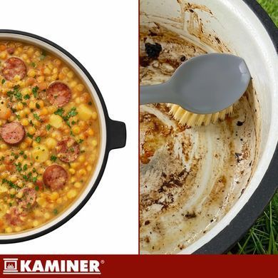 Котел чавунний емальований 8л з кришкою Kaminer 27375