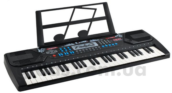 Синтезатор з мікрофоном та тримачем для нот дитячий Electronic Keyboard