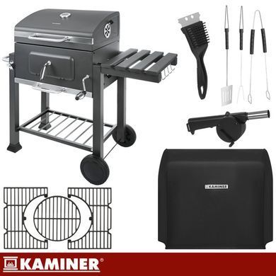Садовий гриль з кришкою Kaminer 27319