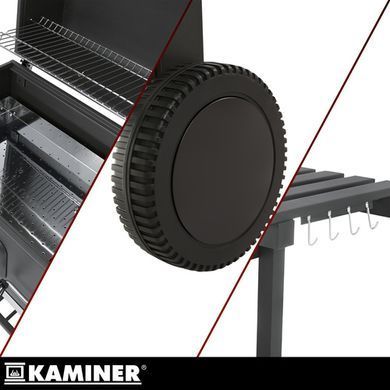 Садовий гриль з кришкою Kaminer 27319