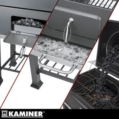 Садовий гриль з кришкою Kaminer 27319