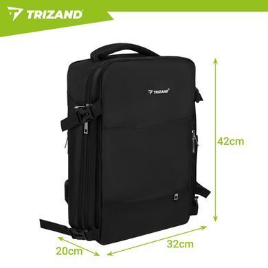 Туристический рюкзак Trizand 42x32x40 см черный 27615
