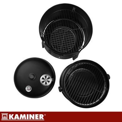 Коптильня гриль з термометром Kaminer 27323