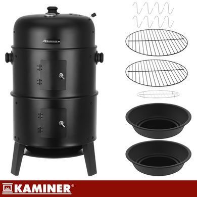 Коптильня гриль з термометром Kaminer 27323