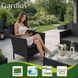 Садові меблі з ротангу чорні Gardlov 26908