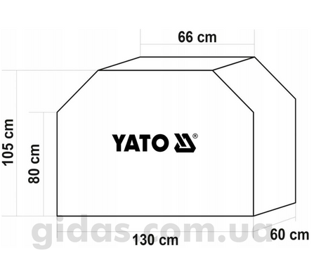 Чохол для гриля 130x60x105cm YATO YG-20050