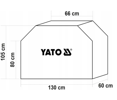 Чохол для гриля 130x60x105cm YATO YG-20050