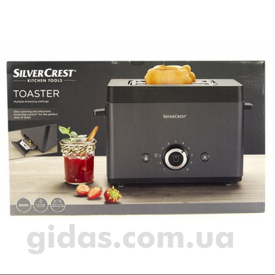 Кухонний тостер SilverCrest STT 850 A1 7 режимів приготування Black