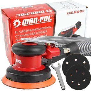 Эксцентриковая шлифовальная машина 125+150 мм Mar-pol M80582