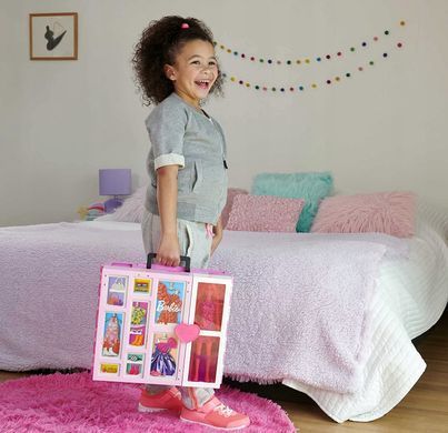 BARBIE ШАФА ДЛЯ ОДЯГУ + Одяг для ляльки Barbie HBV28